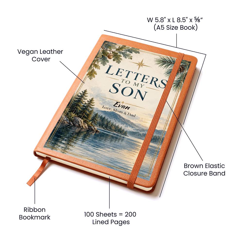 Letters to My Son Personalized Journal | Keepsake Gift