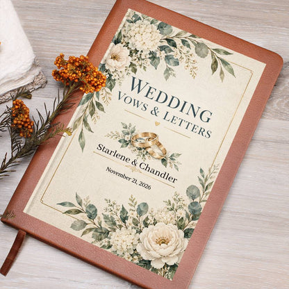 Personalized Wedding Vows &amp; Letters Journal