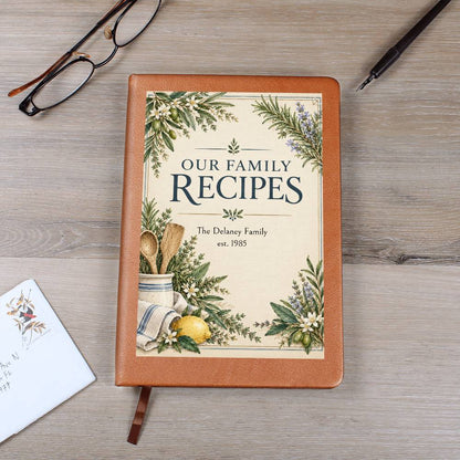 Personalized Family Recipe Journal | Custom Family Keepsake