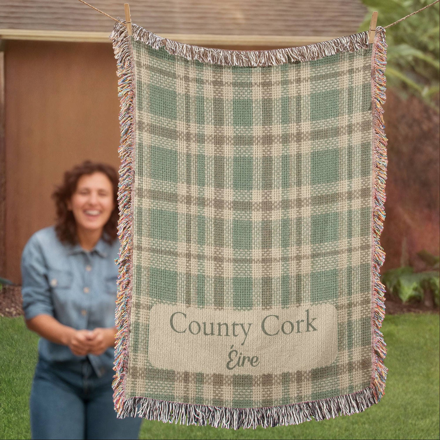 Irish County Blanket Gift| Personalized Ireland Location Throw
