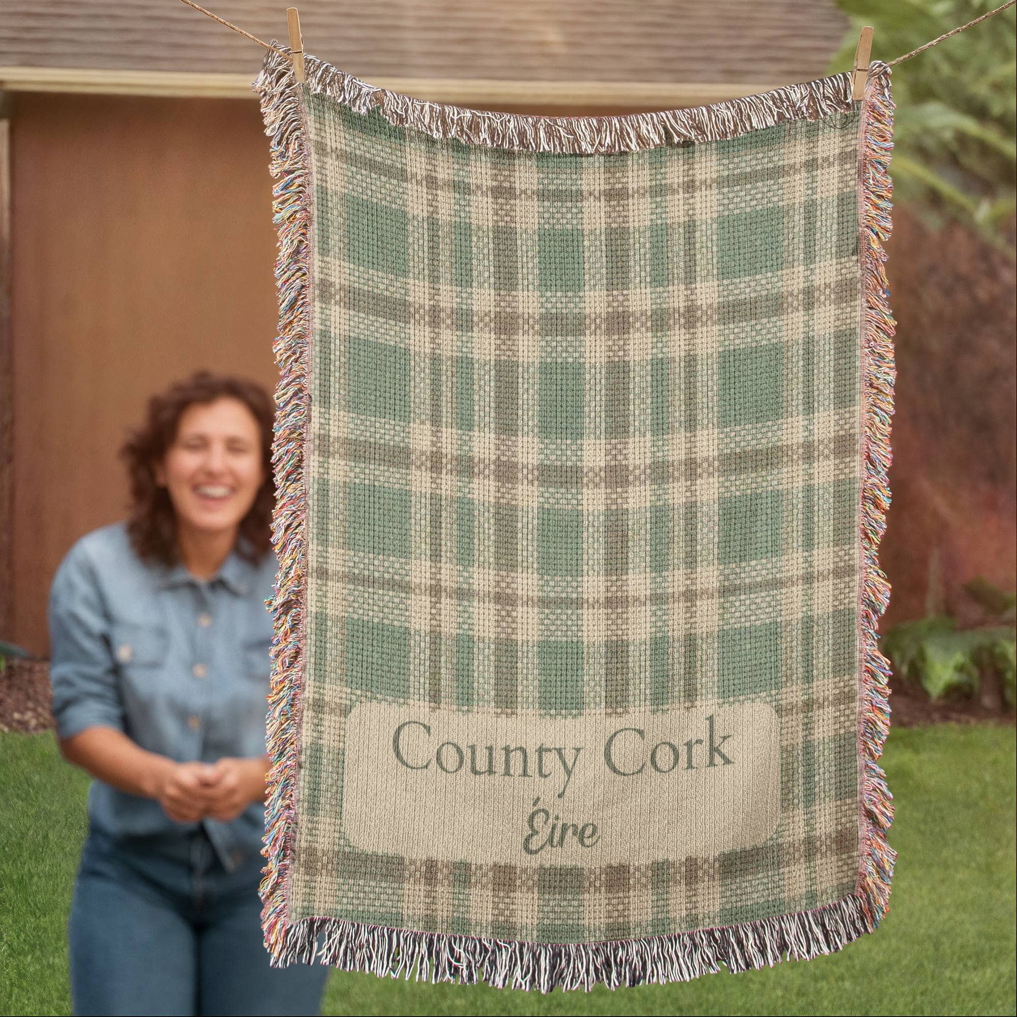 Irish County Blanket Gift| Personalized Ireland Location Throw