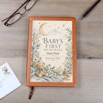Personalized Baby Memory Journal | New Baby Keepsake