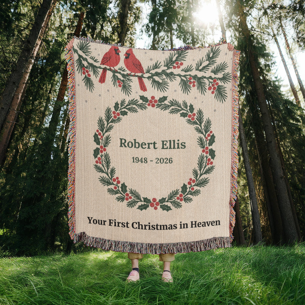 Artwork Heirloom Woven Blanket (Portrait)